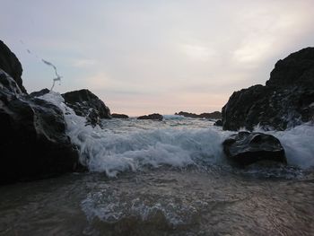 Scenic view of sea against sky