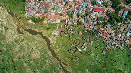 Aerial view of jangwani area