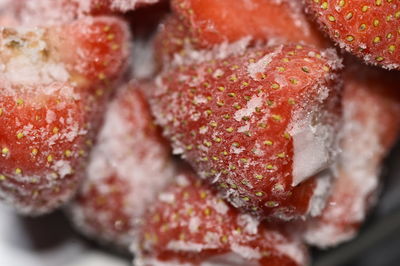 Close-up of chopped fruit