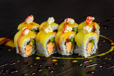 Close-up of sushi