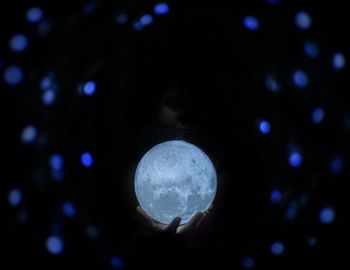 Close-up portrait of moon