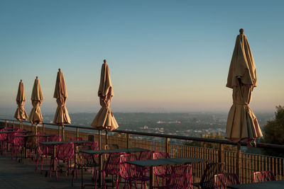 Low angle view of sea against sky during sunset