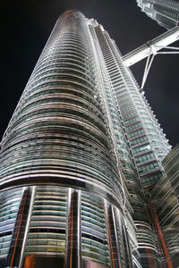 Low angle view of modern building against sky