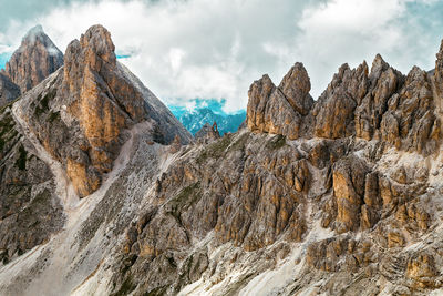 Cantinaccio mountain alpine group, val di fassa dolomite, trentino alto adige, italy