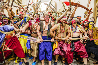 Group of people in traditional clothing