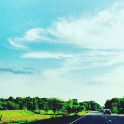 Road passing through landscape