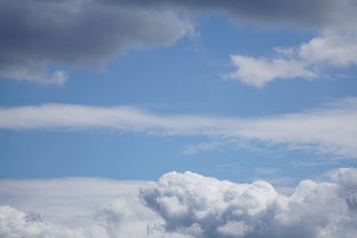 Low angle view of clouds in sky