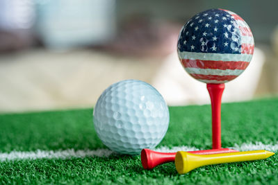 Close-up of ball on table