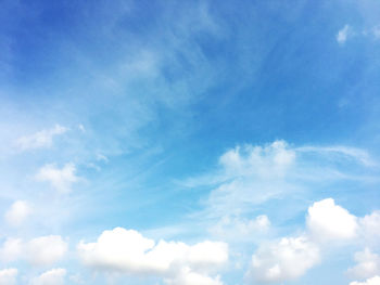 Low angle view of clouds in sky