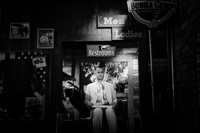 People sitting in store