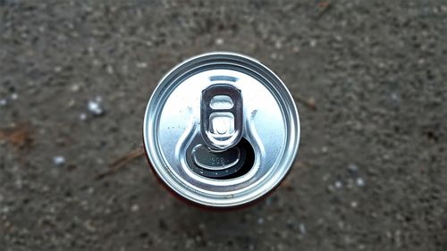 Close-up of drink can