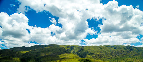 Panoramic view of landscape against sky