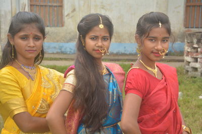 Portrait of a smiling young women