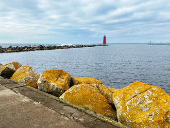 Scenic view of sea against sky