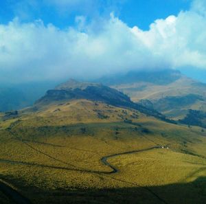 Scenic view of landscape against sky