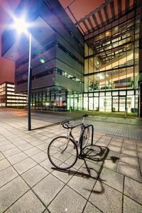 Cars parked in front of building