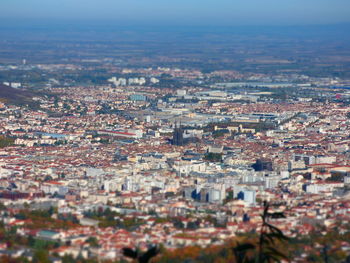 Aerial view of city