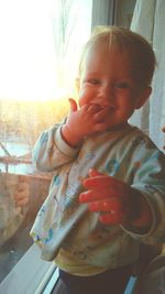 Portrait of cute boy