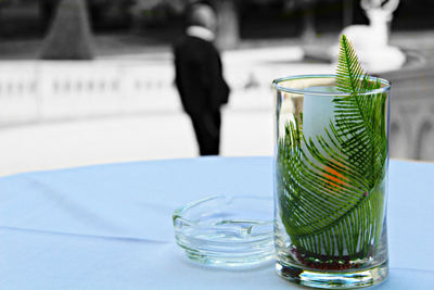 Close-up of drink on table