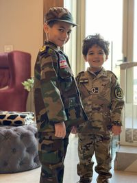 Army kids standing strong