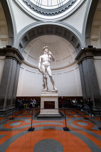 Michelangelo's david, in the accademia gallery.