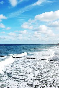 Scenic view of sea against sky