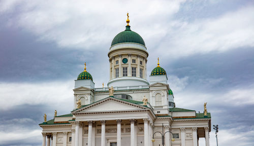 Low angle view of building against sky