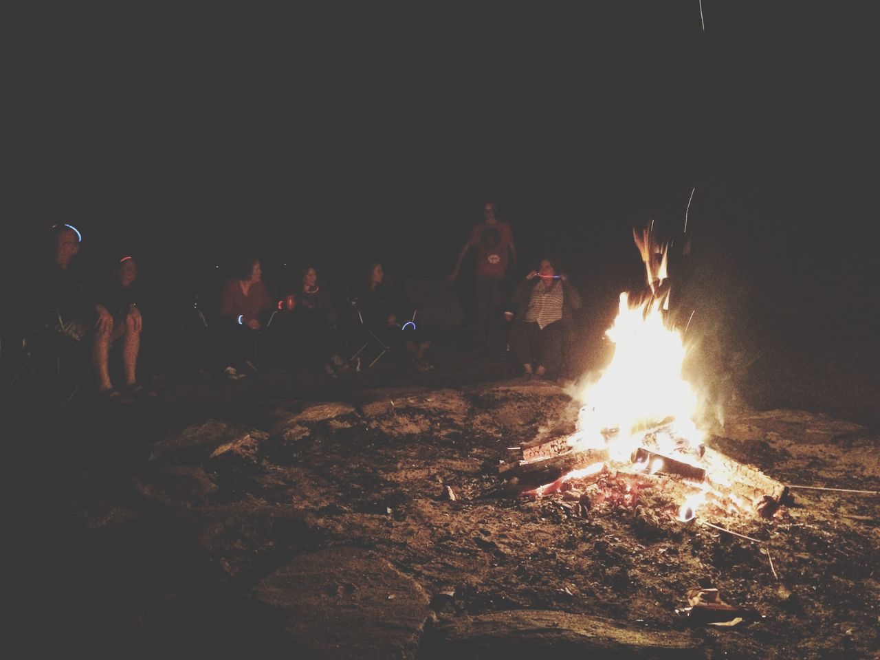 burning, fire - natural phenomenon, flame, night, heat - temperature, bonfire, illuminated, fire, glowing, firewood, men, motion, lifestyles, heat, leisure activity, outdoors, campfire, dark, long exposure