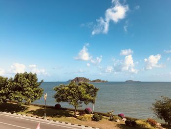 Scenic view of sea against sky