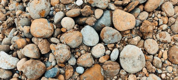 Full frame shot of pebbles