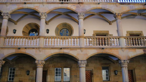 Low angle view of historical building