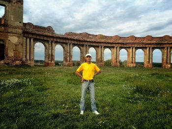 Man standing on grass