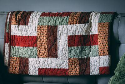 Close-up of multi colored flag