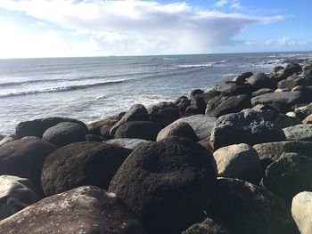 Scenic view of sea against sky