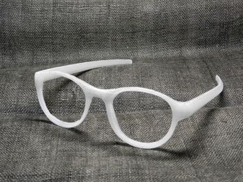 Close-up of eyeglasses on sunglasses