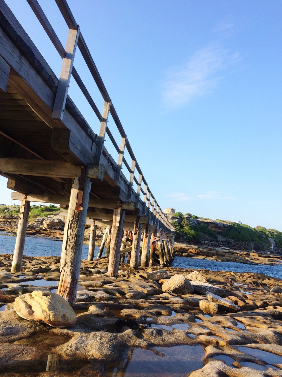 sunlight, sky, bridge - man made structure, connection, built structure, day, outdoors, no people, architecture, nature