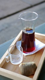 Close-up of drink on table