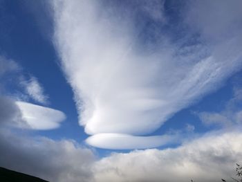 Low angle view of clouds in sky