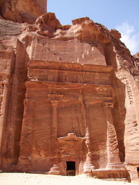 Low angle view of old ruins