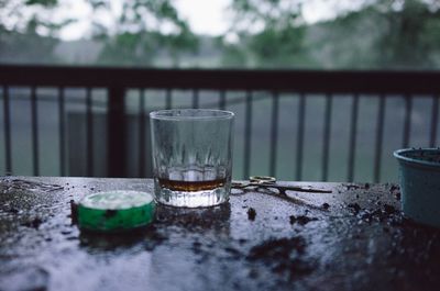Close-up of drink on table