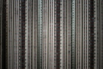 Full frame shot of modern building, in a dense view