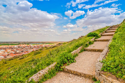 Panoramic view of landscape against sky