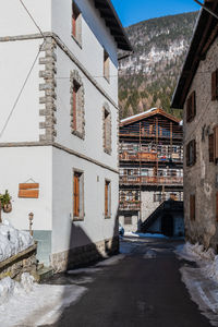 Street amidst buildings in town