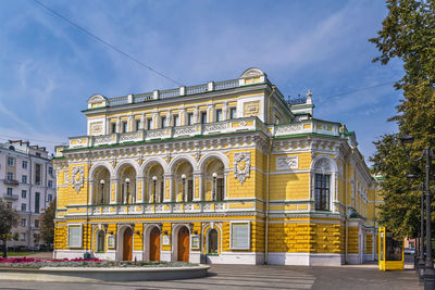 Low angle view of building against sky