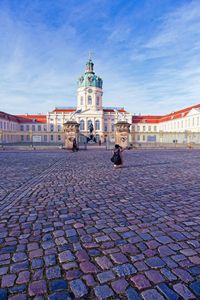 Low angle view on charlottenburg castle in berlin