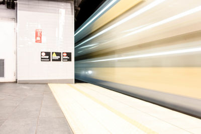 Train at railroad station