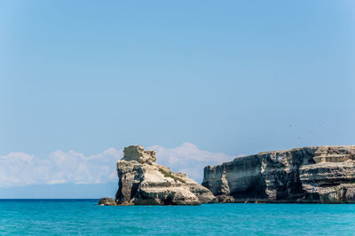 Seacoast of torre dell orso melendugno in salento italy