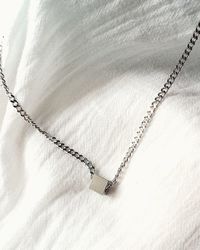 High angle view of ropes on rope