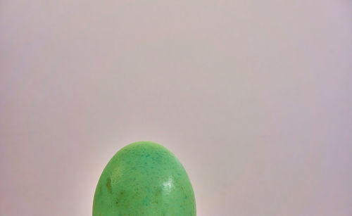 Close-up of apple against white background