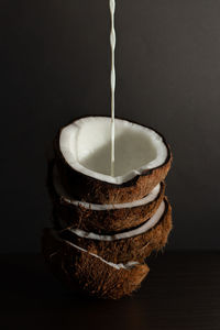 Close-up of coffee on table